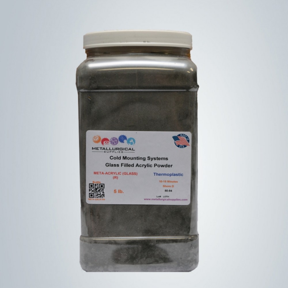 GLASS FILLED ACRYLIC RESIN POWDER, 5LB