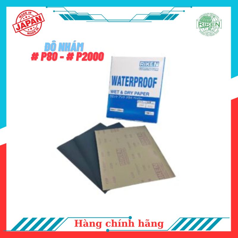 Giấy nhám đa năng 80 Riken - Nhật Bản