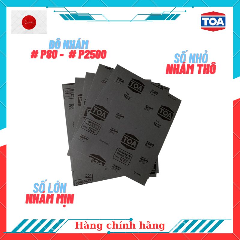 Giấy nhám tờ 800 Toa đen - Nhật Bản